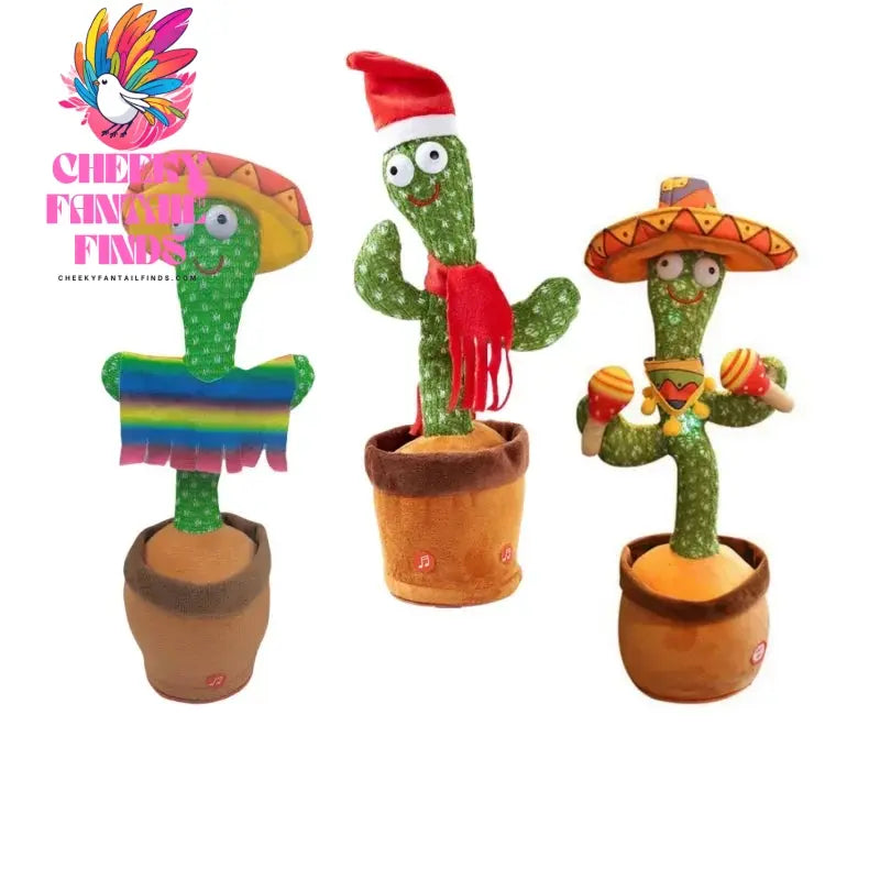New Dancing Cactus Toys Repeat Talking Songs Wriggle Dancing Sing Toy Talk Plushie Stuffed Toys for Baby Adult Christmas Gifts Cheeky Fantail Finds