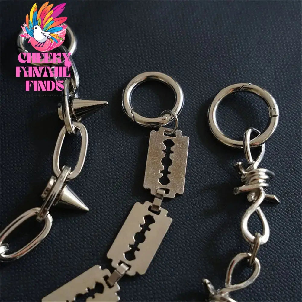 New Designer Shoe Charms Chain Fashion Gift Punk Pendant Metal Buckle Hip Hop Shoe Decoration Accessories Cheeky Fantail Finds