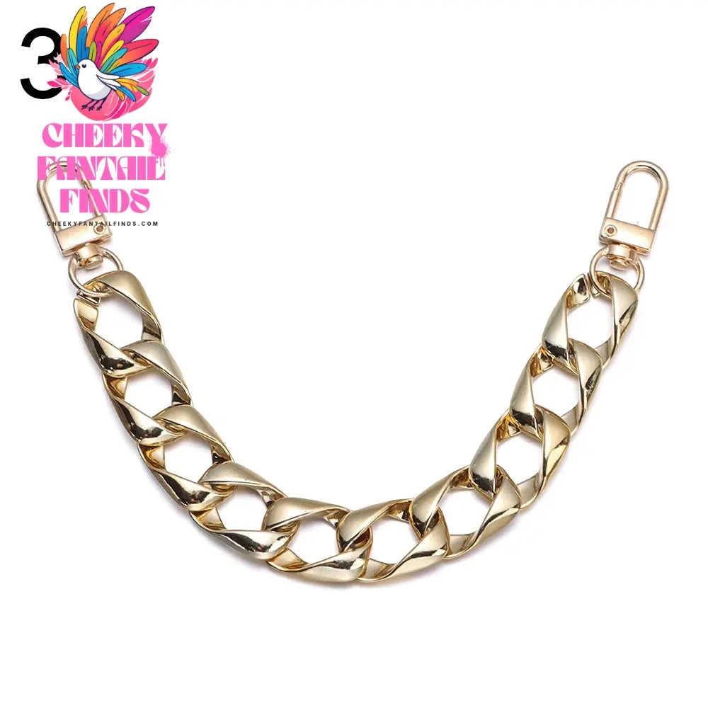 New Designer Shoe Charms Chain Fashion Gift Punk Pendant Metal Buckle Hip Hop Shoe Decoration Accessories Cheeky Fantail Finds