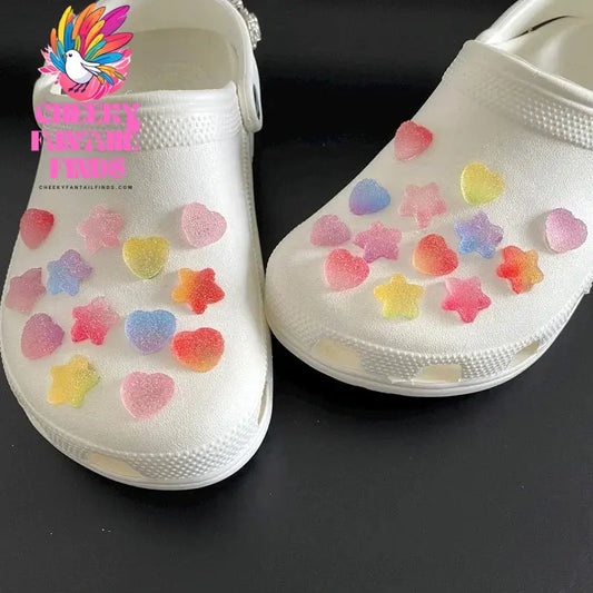 New Fashion Shoe Charms for Hole Shoe Accessories Food Candy Love Series Shoe Buckle Decoration Charm Set Kids Party Xmas Gifts Cheeky Fantail Finds