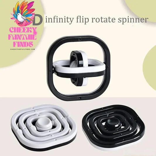 New Fidget Toys 3D Flip Finger Spinner Fingertip Gyro Autism Stress Relief ADHD Children Hand Top Kids Child Adult Sensory Gifts Cheeky Fantail Finds