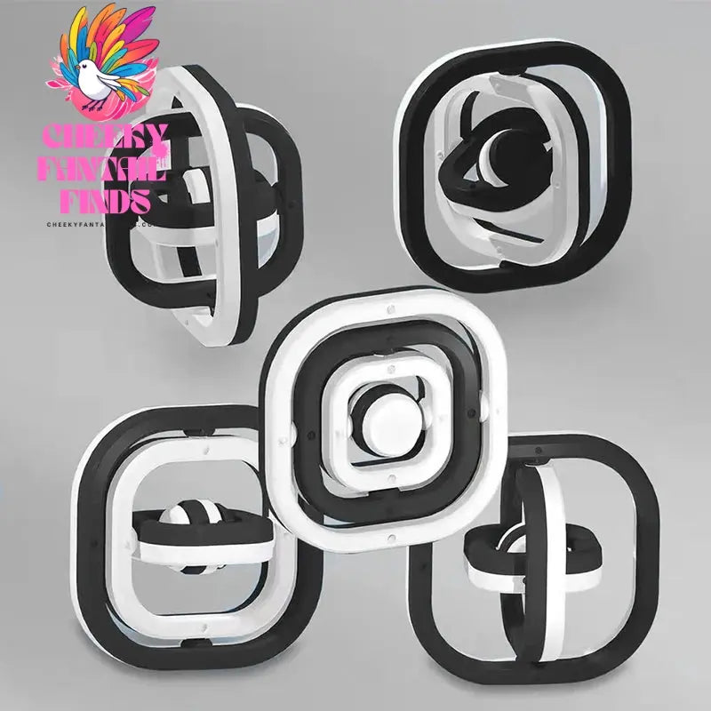 New Fidget Toys 3D Flip Finger Spinner Fingertip Gyro Autism Stress Relief ADHD Children Hand Top Kids Child Adult Sensory Gifts Cheeky Fantail Finds
