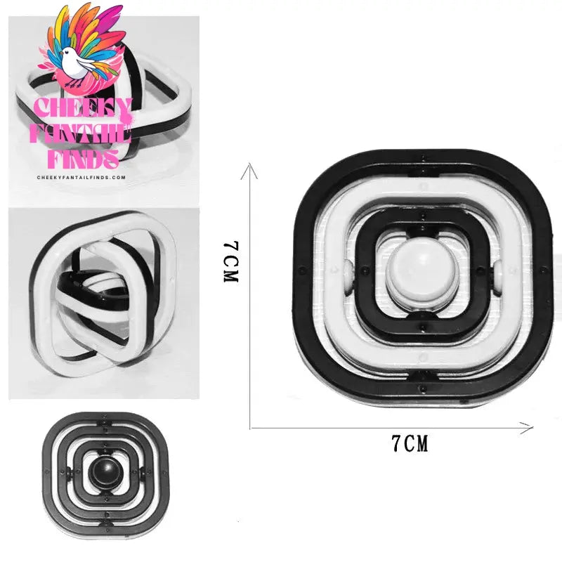 New Fidget Toys 3D Flip Finger Spinner Fingertip Gyro Autism Stress Relief ADHD Children Hand Top Kids Child Adult Sensory Gifts Cheeky Fantail Finds