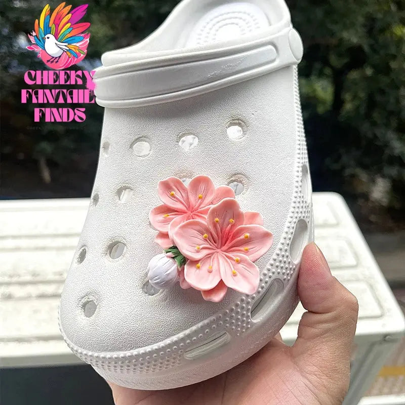 New Hot Fashion shoe Charms for Creative Branches and Flowers Clogs Shoe Buckle Cute shoe Accessories Decoration for Girls Gift Cheeky Fantail Finds