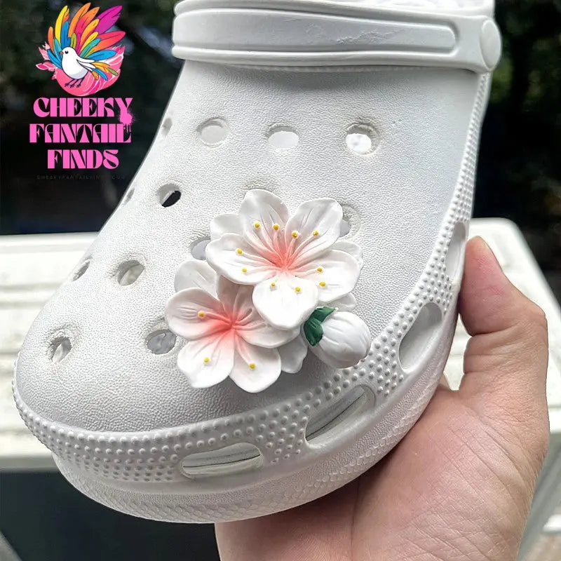 New Hot Fashion shoe Charms for Creative Branches and Flowers Clogs Shoe Buckle Cute shoe Accessories Decoration for Girls Gift Cheeky Fantail Finds