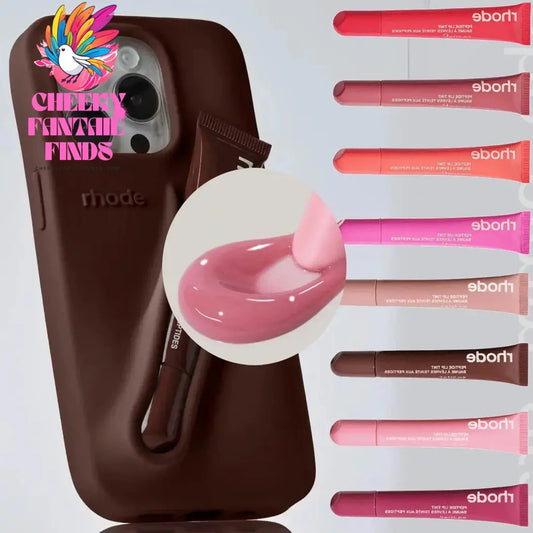 New Lip Balm Phone Case Lip Gloss Long-lasting Moisturizing Liquid Lipstick Toast Espresso Raspberry jelly Transparent Lip Glaze Cheeky Fantail Finds