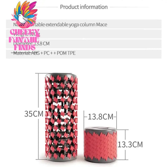 New Telescopic Roller Yoga Column Foam Pilates Column Fitness Muscle Relaxer Roller Leg Fascia Yoga Massage Roller Gym Home Cheeky Fantail Finds