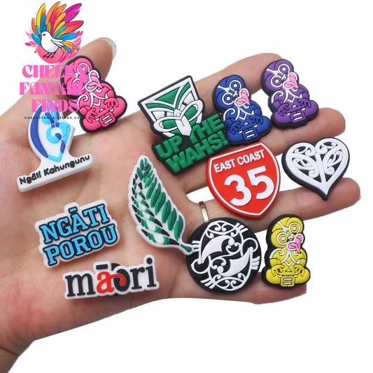 New Zealand Style Kiwiana Shoe Buckle Charms Cheeky Fantail Finds