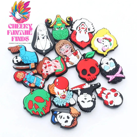 New product 1pc shoe decoration shoe charms/shoe accessories for clogs kids school gift fit wristband Cheeky Fantail Finds