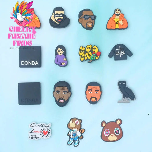 Novelty Single Sale 1pc PVC Game Shoe Charms Shoe Accessories Shoe Decoration for Wristbands Kids Party Xmas Hot Sale Cheeky Fantail Finds