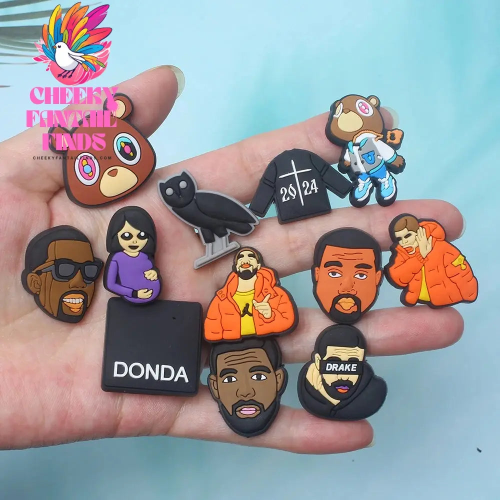 Novelty Single Sale 1pc PVC Game Shoe Charms Shoe Accessories Shoe Decoration for Wristbands Kids Party Xmas Hot Sale Cheeky Fantail Finds