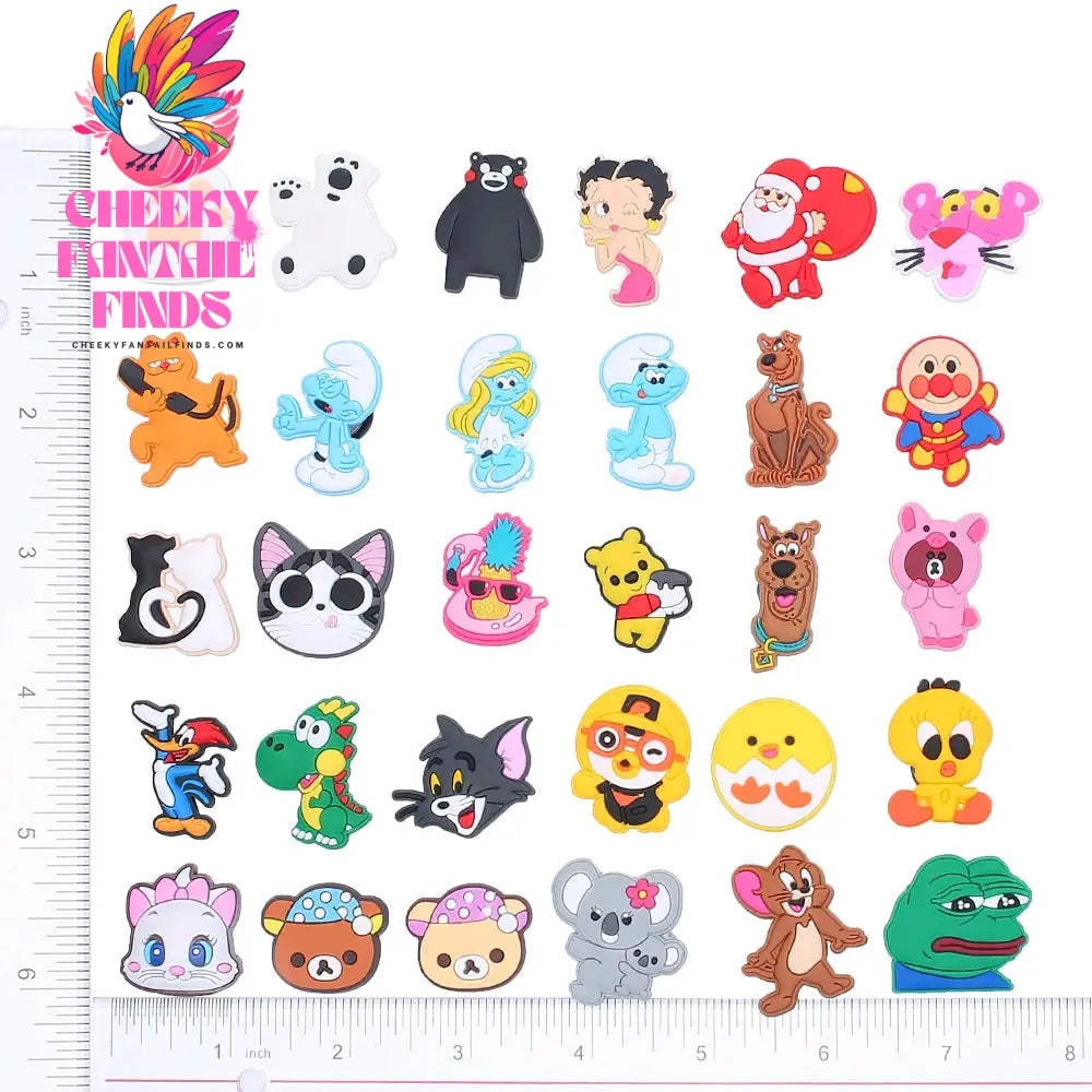 Novelty Single Sale 1pc PVC Game Shoe Charms Shoe Accessories Shoe Decoration for Wristbands Kids Party Xmas Hot Sale Cheeky Fantail Finds