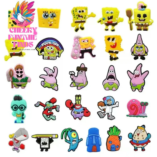 Novelty Single Sale 1pc PVC Game Shoe Charms Shoe Accessories Shoe Decoration for Wristbands Kids Party Xmas Hot Sale Cheeky Fantail Finds