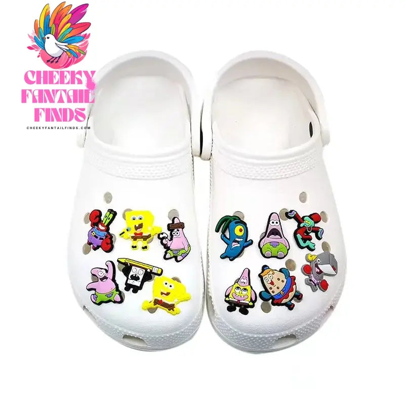 Novelty Single Sale 1pc PVC Game Shoe Charms Shoe Accessories Shoe Decoration for Wristbands Kids Party Xmas Hot Sale Cheeky Fantail Finds