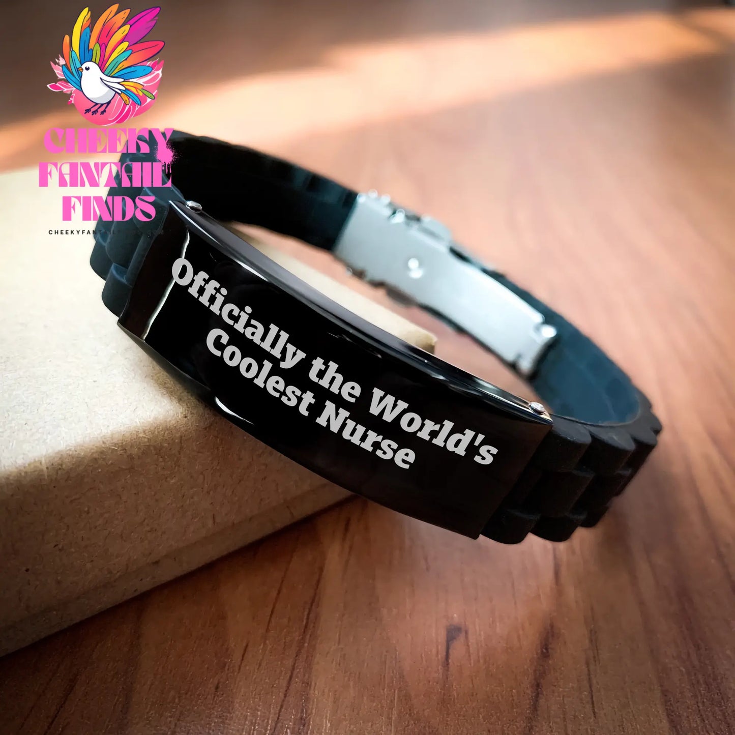 Nurse Gifts from Men - Officially The World's Coolest Nurse Glide lock Clasp Bracelet, Unique Mother's Day Unique Gift for Nurse, Cool Nurse Accessories - Image 2