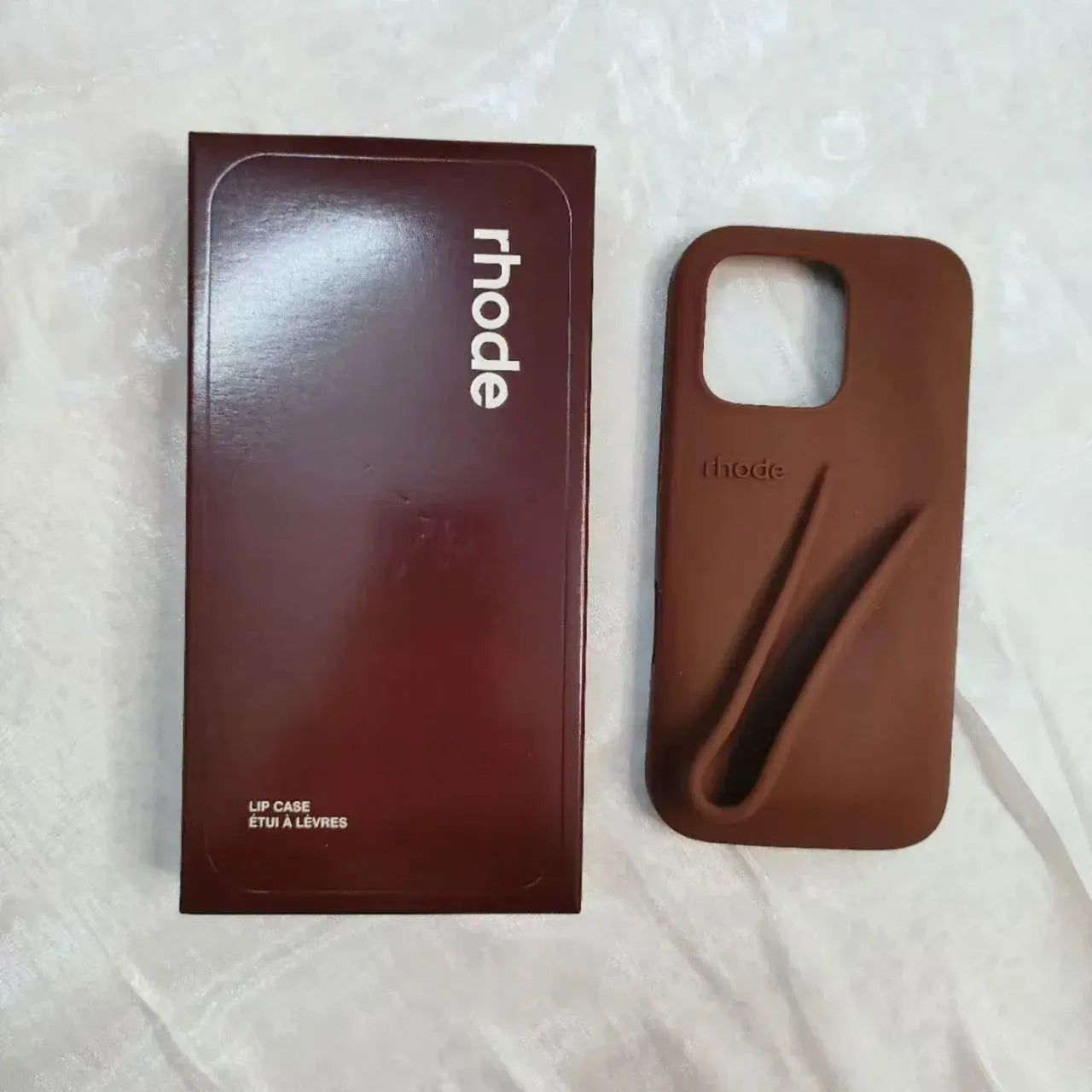 Original Rhode Phone Case for iPhone 11 12 13 14 15 16 Pro Max Plus Lipstick Soft Silicone Bumper Lip Gloss Holder Makeup Cover Cheeky Fantail Finds