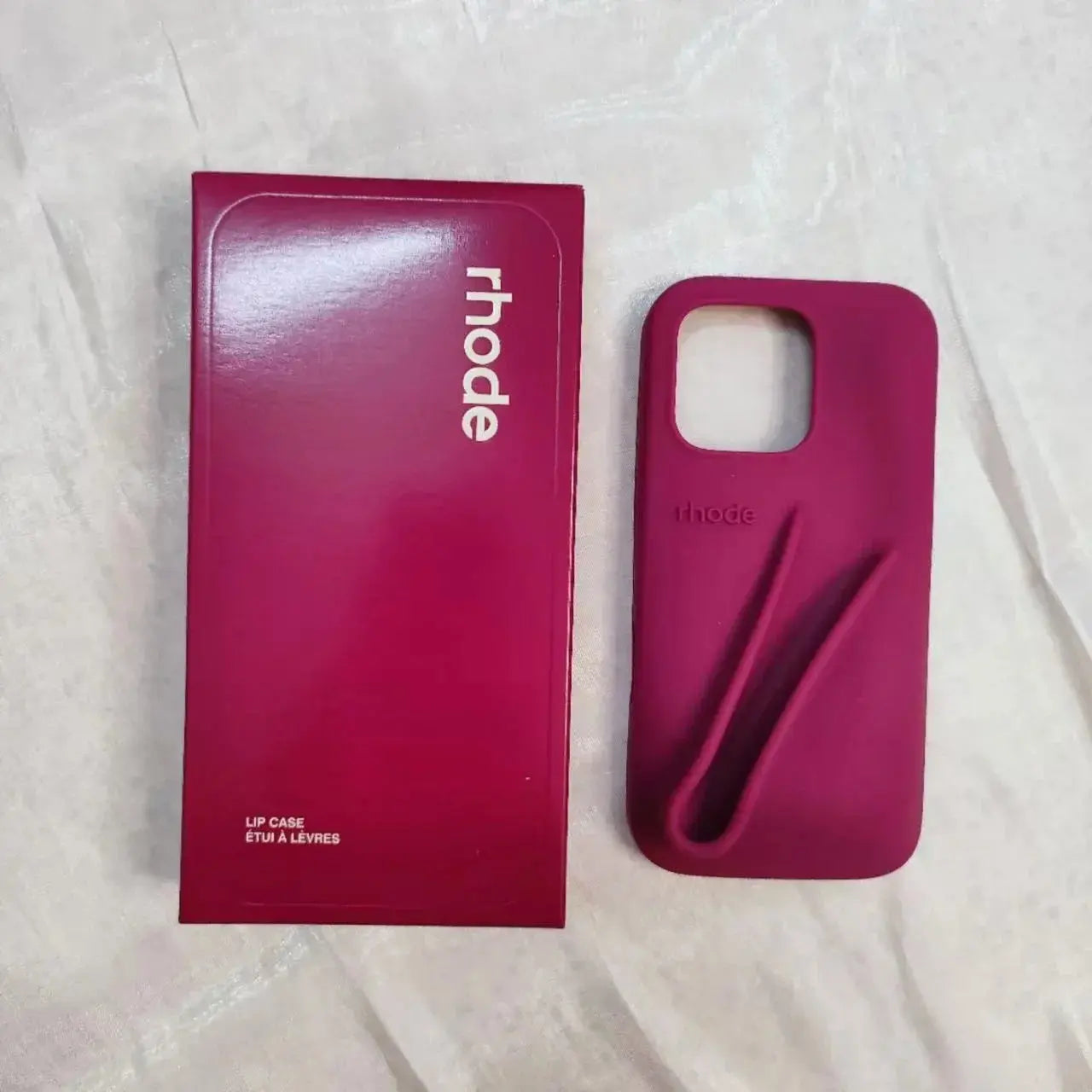 Original Rhode Phone Case for iPhone 11 12 13 14 15 16 Pro Max Plus Lipstick Soft Silicone Bumper Lip Gloss Holder Makeup Cover Cheeky Fantail Finds