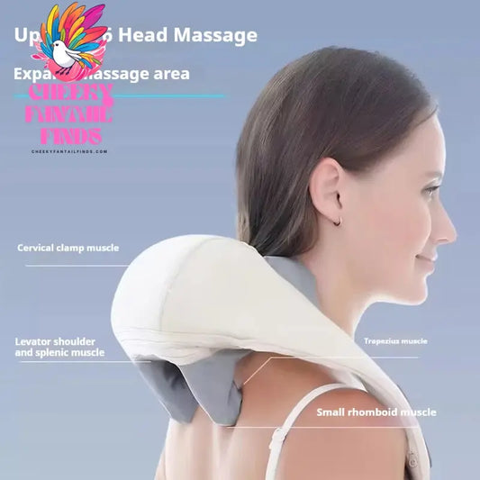 Oyeal Comfortable home portable multifunctional long range cervical spine massager pulse massager intelligent shoulder neck neck Cheeky Fantail Finds
