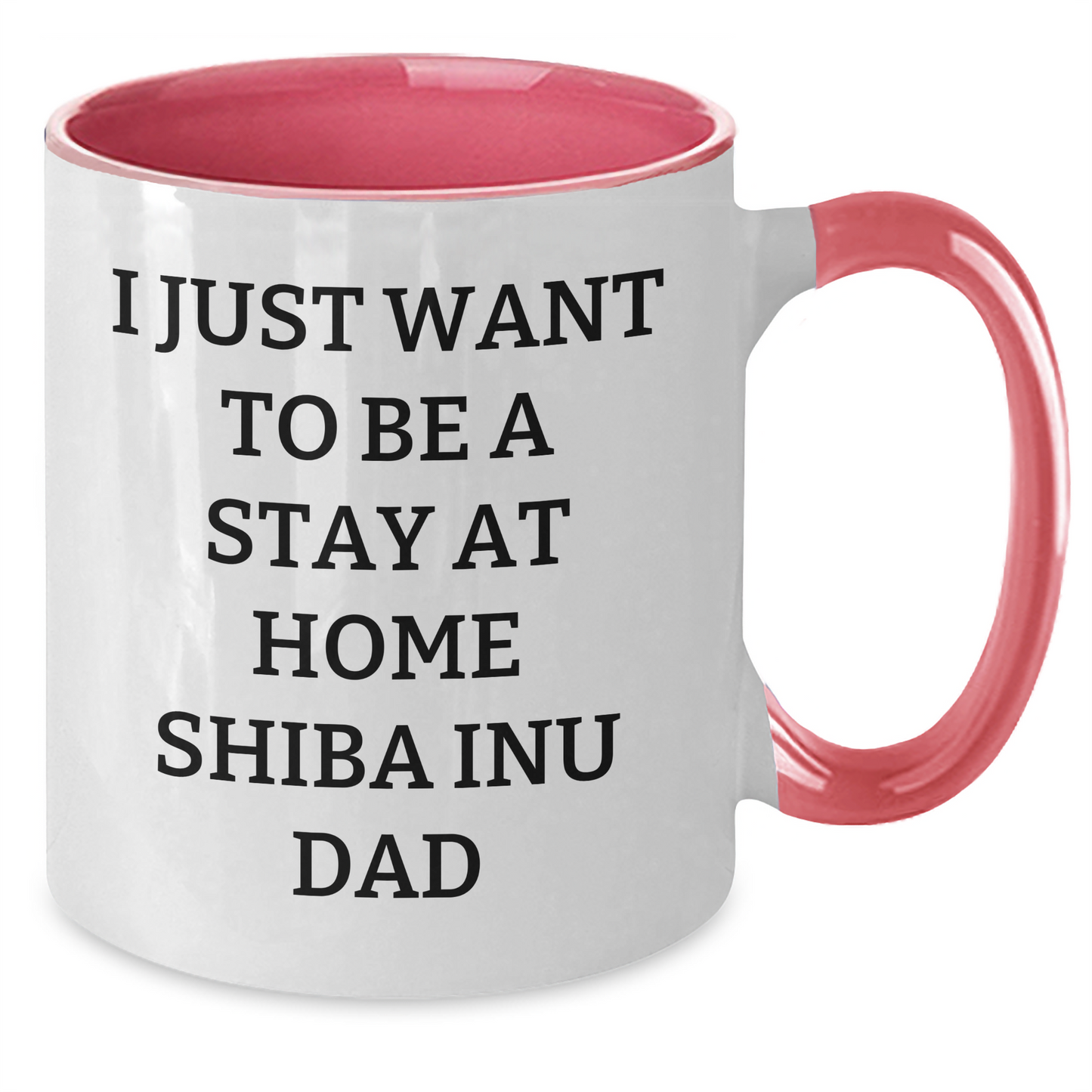 Funny Shiba Inu Dog Quotes Two Tone Coffee Mug Gifts from Mom to Dad on Father's Day - Additional