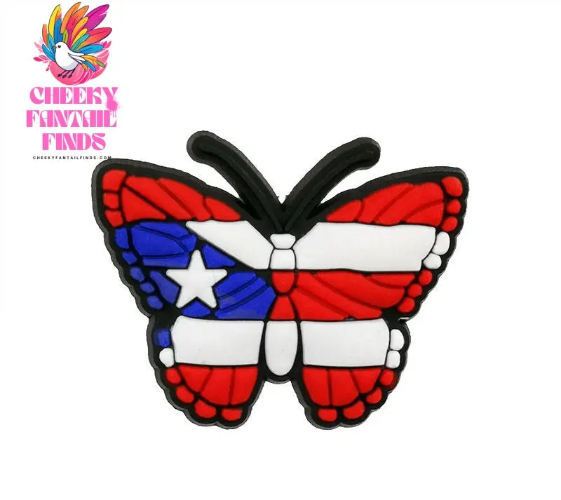 PVC Soft Rubber Hole Shoes Flower Shoe Buckle Pea Accessories Cheeky Fantail Finds