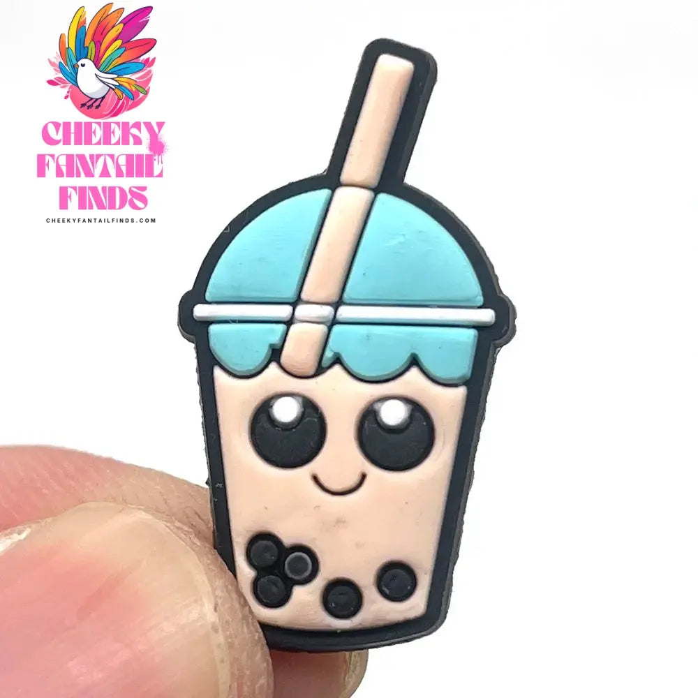 Pearl milk tea Coffee Food Shoe Charms for Clogs Sandals Decoration Shoe Accessories Charms for Friend Cheeky Fantail Finds