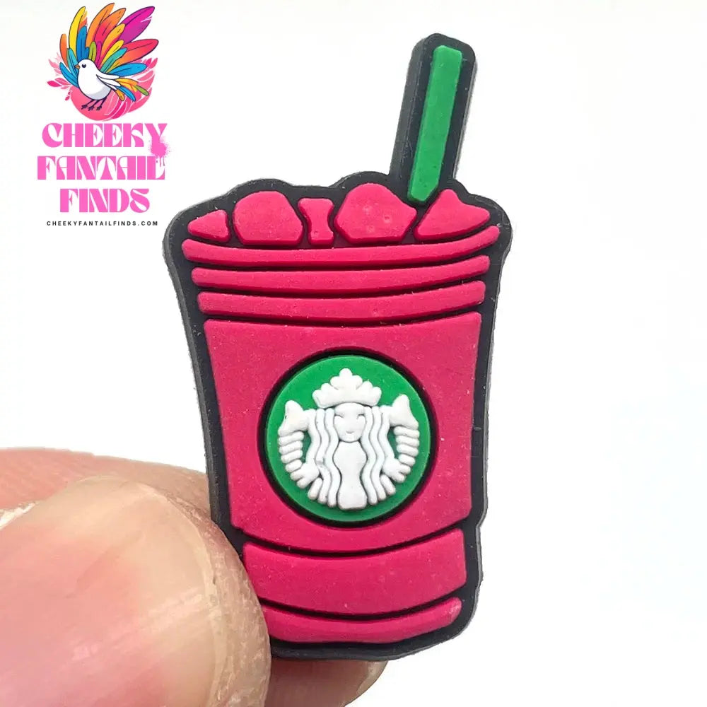 Pearl milk tea Coffee Food Shoe Charms for Clogs Sandals Decoration Shoe Accessories Charms for Friend Cheeky Fantail Finds