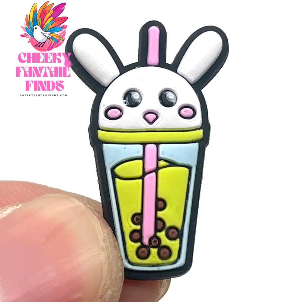 Pearl milk tea Coffee Food Shoe Charms for Clogs Sandals Decoration Shoe Accessories Charms for Friend Cheeky Fantail Finds