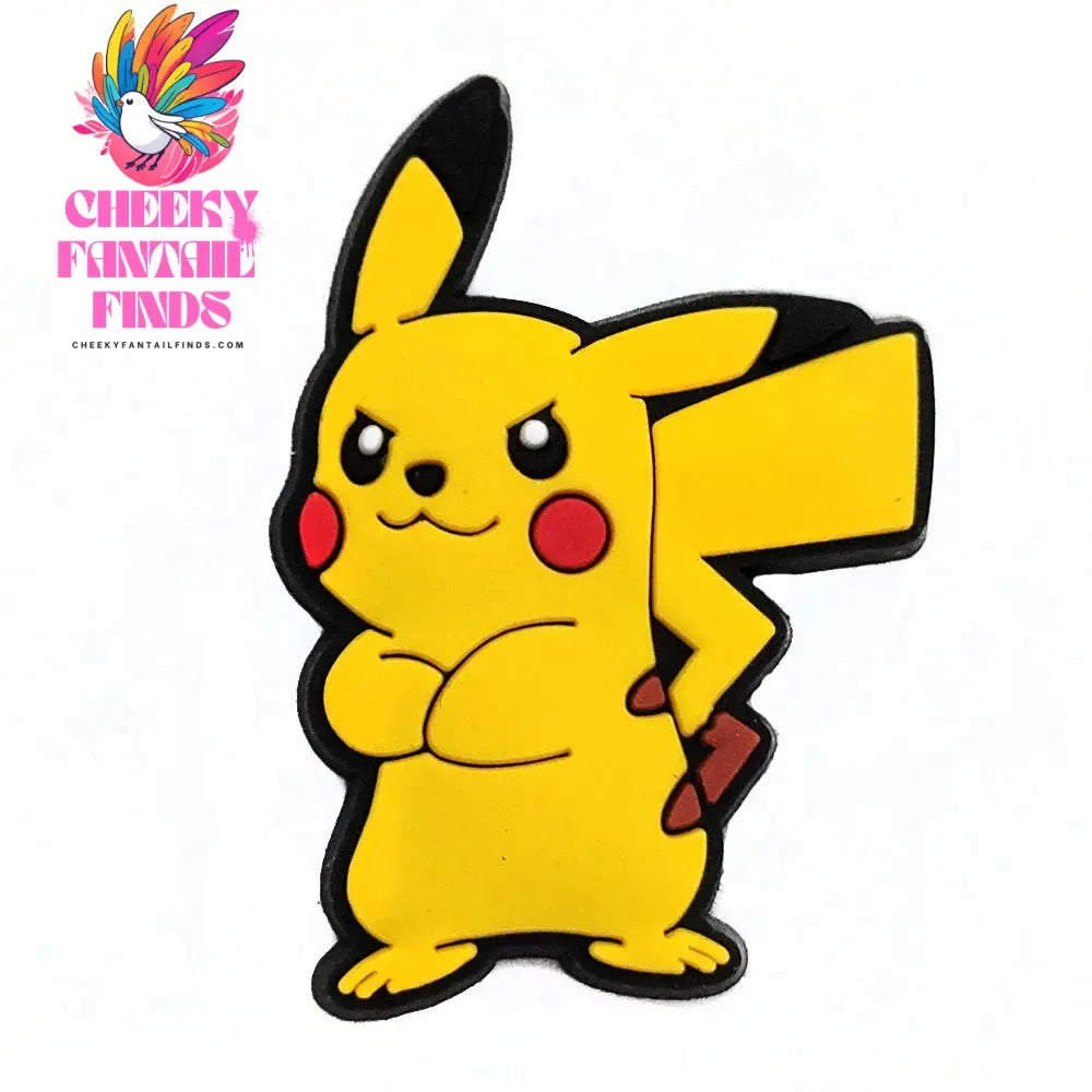 Pokemon Pikachu Shoes Charms for Clogs Sandals Decoration PVC Cartoon Shoe Accessories Charms for Friends Gifts - Cheeky Fantail Finds