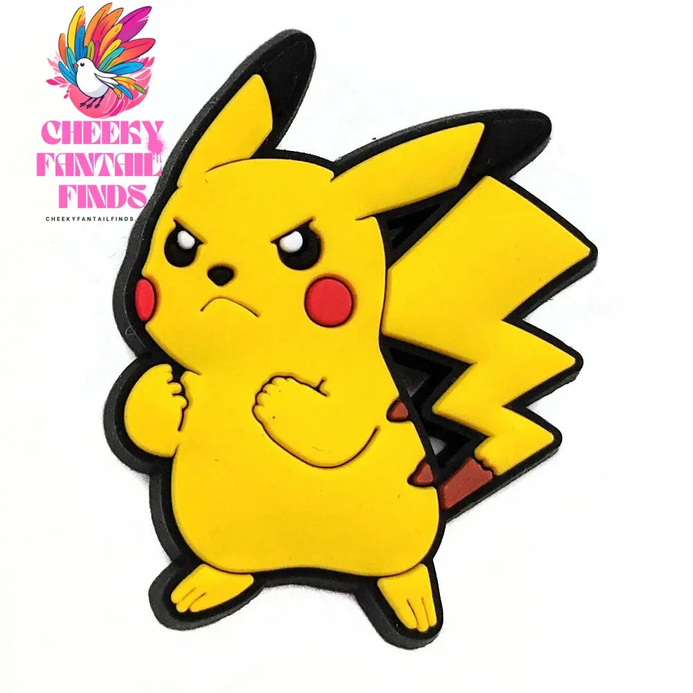 Pokemon Pikachu Shoes Charms for Clogs Sandals Decoration PVC Cartoon Shoe Accessories Charms for Friends Gifts - Cheeky Fantail Finds