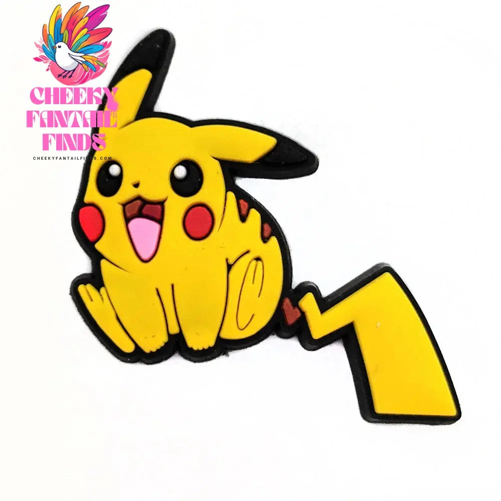 Pokemon Pikachu Shoes Charms for Clogs Sandals Decoration PVC Cartoon Shoe Accessories Charms for Friends Gifts - Cheeky Fantail Finds