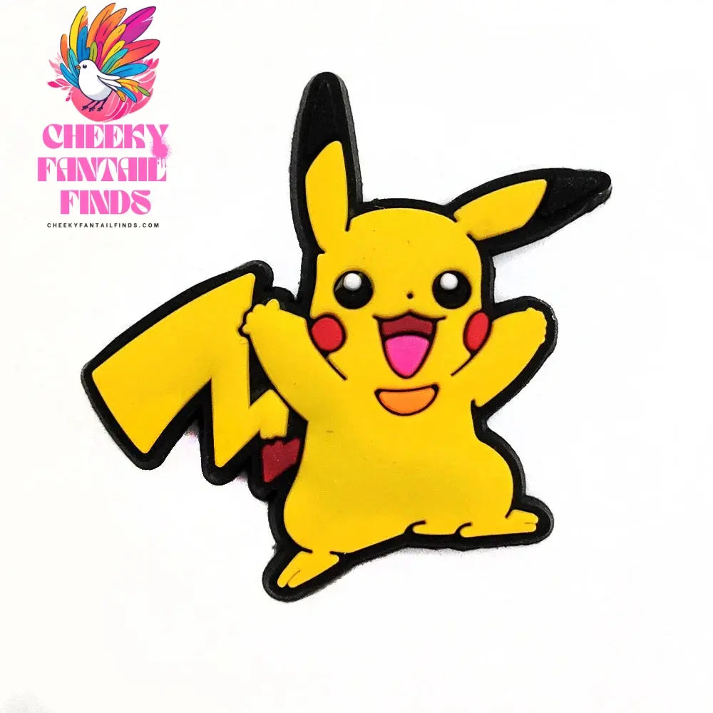Pokemon Pikachu Shoes Charms for Clogs Sandals Decoration PVC Cartoon Shoe Accessories Charms for Friends Gifts - Cheeky Fantail Finds