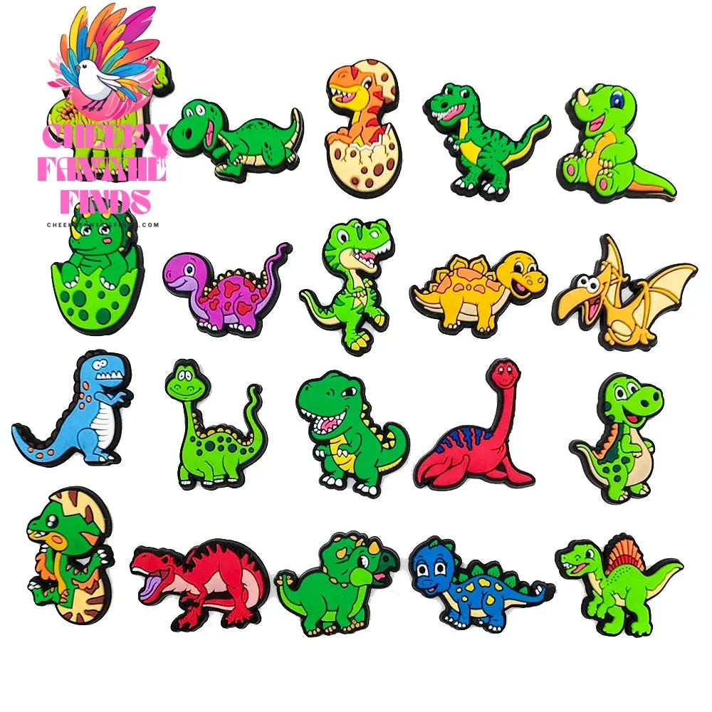 Potdemiel Shoe Charms Hot Set Cool Pins PVC DIY Sandals Accessories for Friend Kids Men Party Favors X-mas Gifts Cheeky Fantail Finds