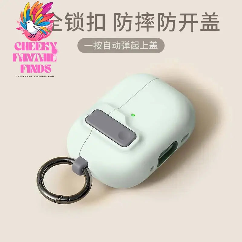 Protective Case For Airpods 4 Cover Luxury Earphone Cover Case For Apple Airpodspro2 3Air Pods Pro Shockproof Sleve With Hook Cheeky Fantail Finds