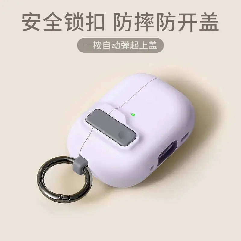 Protective Case For Airpods 4 Cover Luxury Earphone Cover Case For Apple Airpodspro2 3Air Pods Pro Shockproof Sleve With Hook Cheeky Fantail Finds