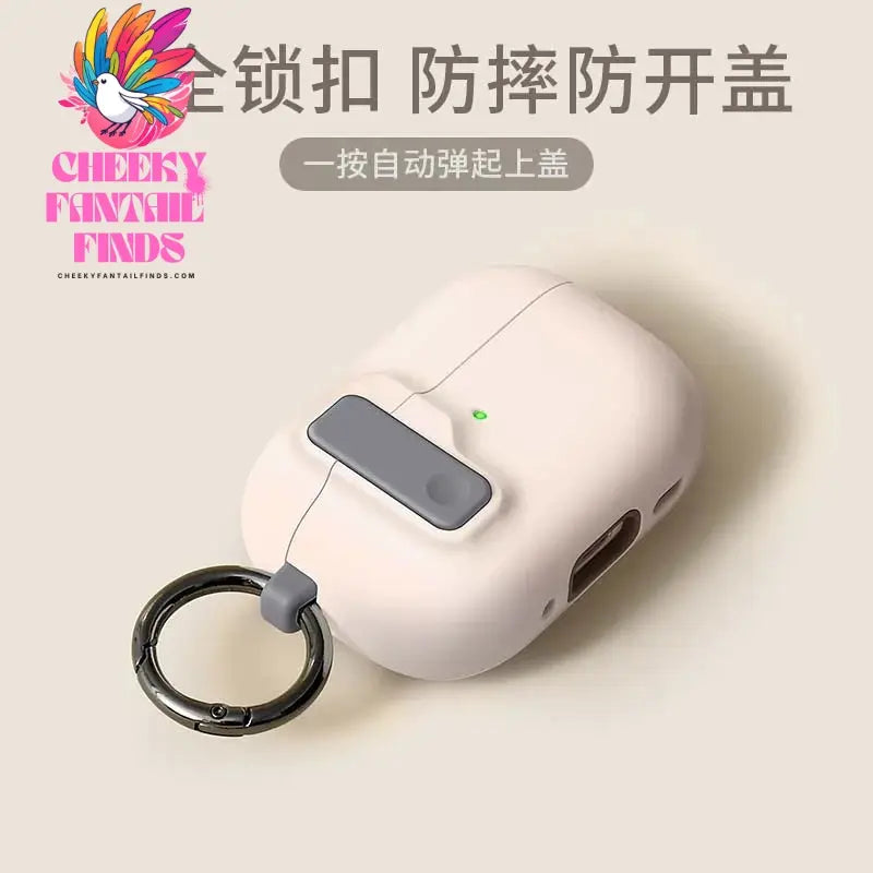 Protective Case For Airpods 4 Cover Luxury Earphone Cover Case For Apple Airpodspro2 3Air Pods Pro Shockproof Sleve With Hook Cheeky Fantail Finds