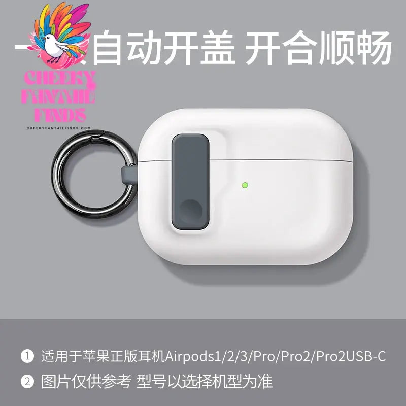 Protective Case For Airpods 4 Cover Luxury Earphone Cover Case For Apple Airpodspro2 3Air Pods Pro Shockproof Sleve With Hook Cheeky Fantail Finds