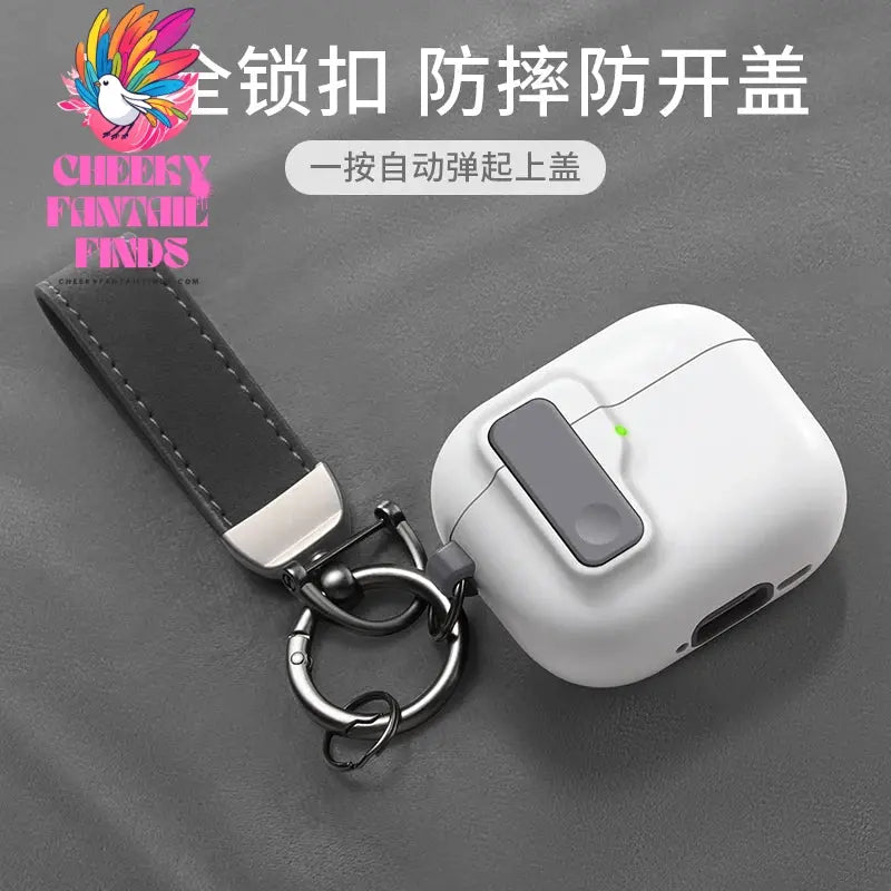 Protective Case For Airpods 4 Cover Luxury Earphone Cover Case For Apple Airpodspro2 3Air Pods Pro Shockproof Sleve With Hook Cheeky Fantail Finds
