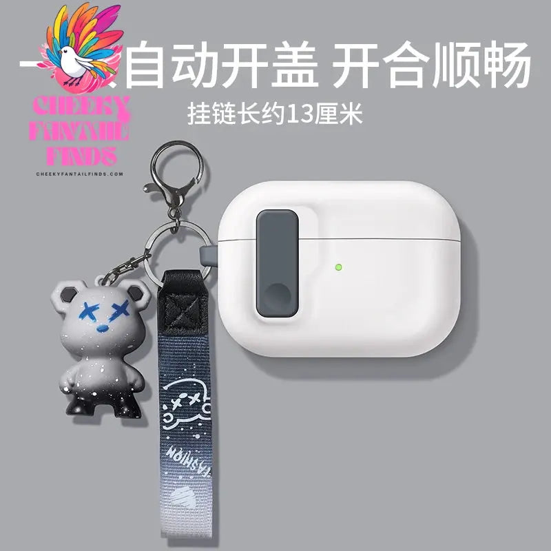 Protective Case For Airpods 4 Cover Luxury Earphone Cover Case For Apple Airpodspro2 3Air Pods Pro Shockproof Sleve With Hook Cheeky Fantail Finds