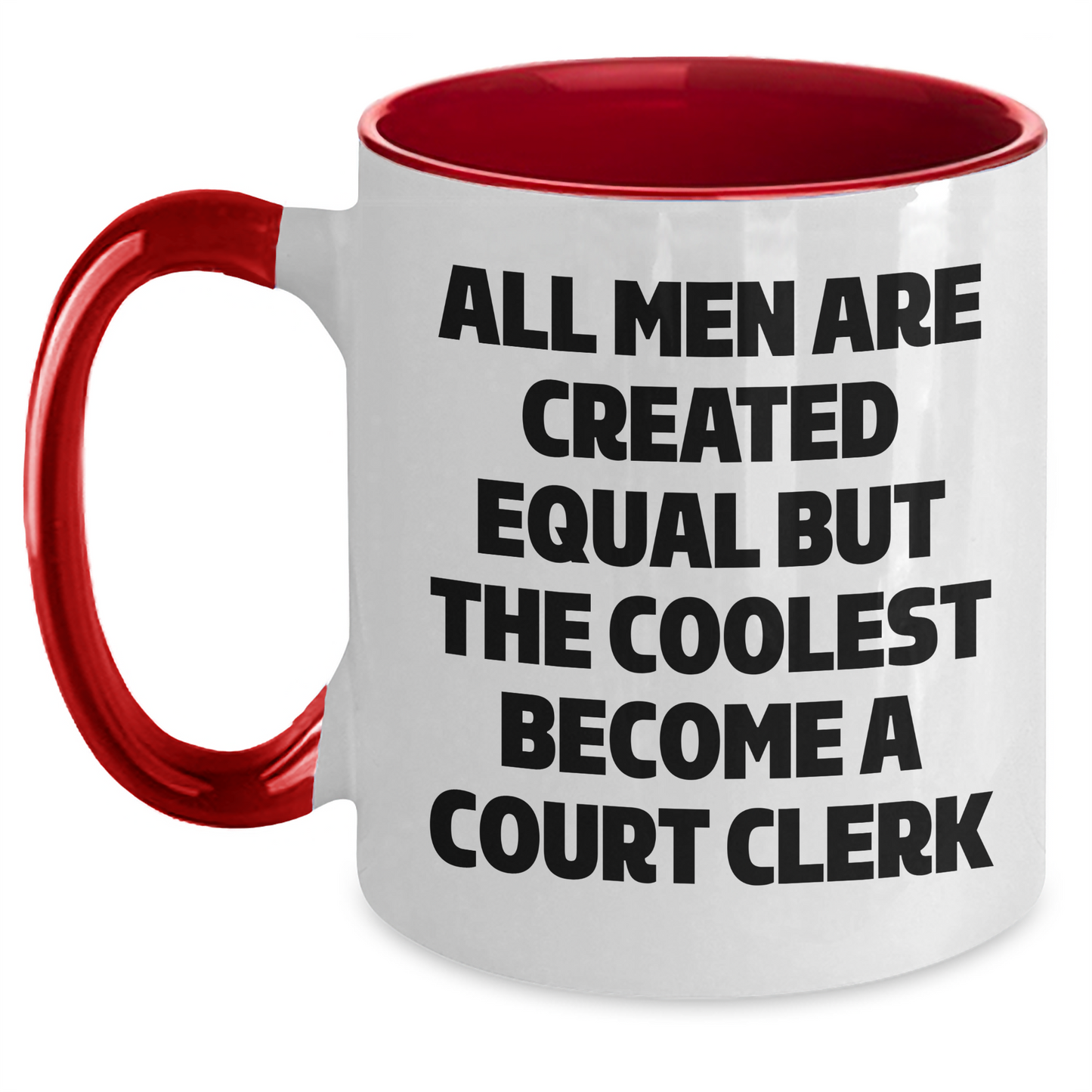 Funny Court Clerk Gifts from Men, Court Clerk Unique Two Tone Coffee Mugs for Court Clerks, Father's Day Unique Gifts for Men - Main