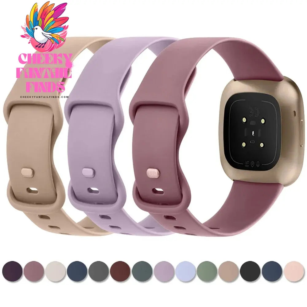 Replacement Watch Strap for Fitbit Versa 3/Versa 4 Band Watchband Bracelet for Fitbit Sense Sense 2 Strap Wristband Accessories Cheeky Fantail Finds