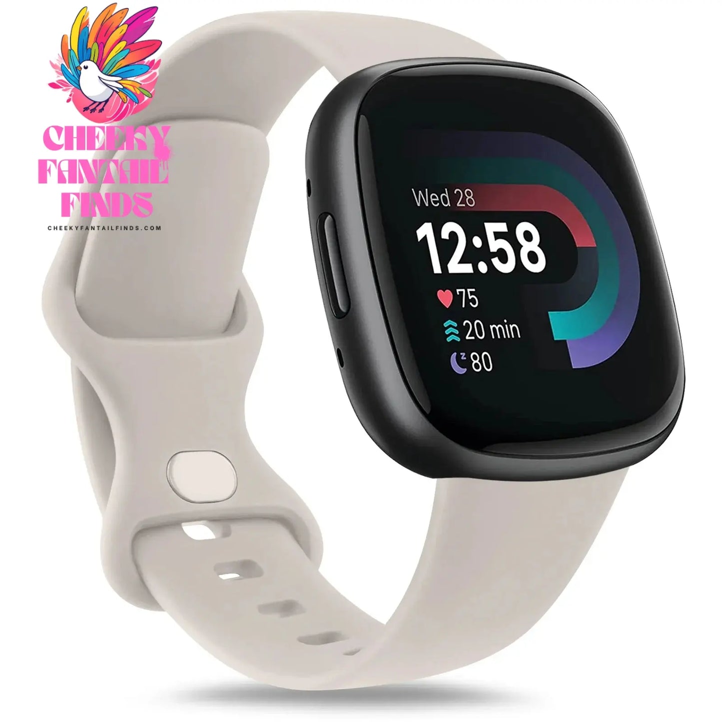 Replacement Watch Strap for Fitbit Versa 3/Versa 4 Band Watchband Bracelet for Fitbit Sense Sense 2 Strap Wristband Accessories Cheeky Fantail Finds
