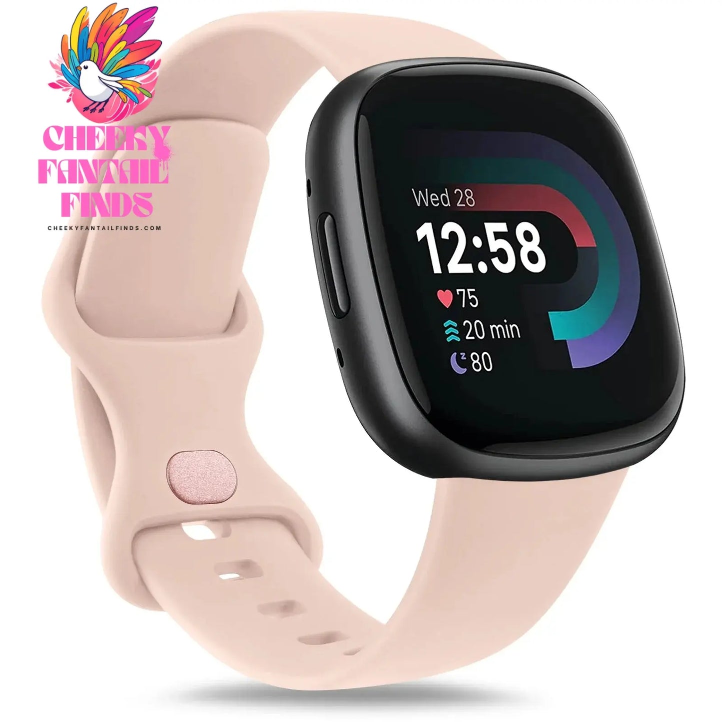 Replacement Watch Strap for Fitbit Versa 3/Versa 4 Band Watchband Bracelet for Fitbit Sense Sense 2 Strap Wristband Accessories Cheeky Fantail Finds