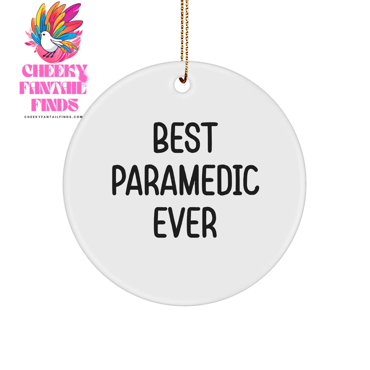 Rescue Worker Gifts from Men, Rescue Worker Christmas Unique Circle Ornament Best Rescue Worker Ever Funny, Inspirational Rescue Worker Gifts for Friends Family - Image 1