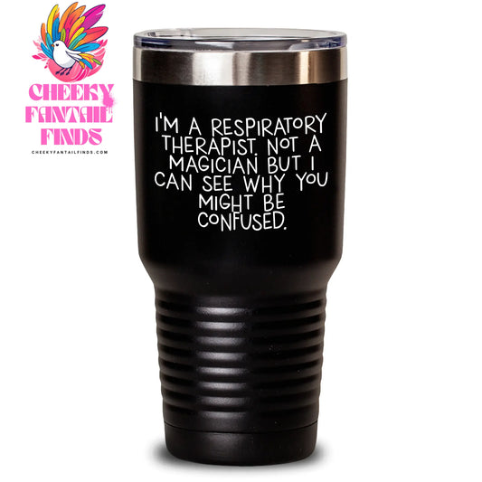Respiratory Therapist Gifts from Friends - Funny Quote Tumbler for Father's Day - 20oz or 30oz Vacuum-Insulated Tumbler for Men - Main