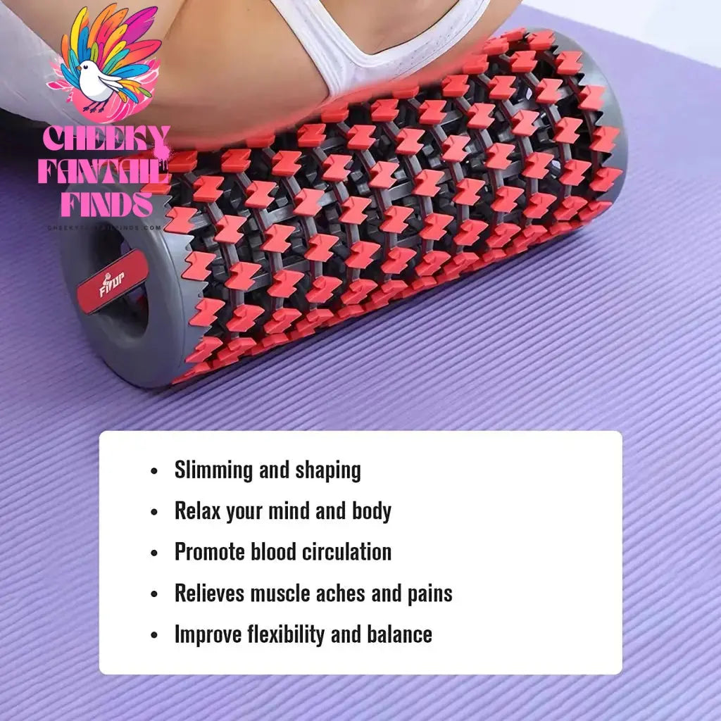 Retractable Yoga Foam Roller Massager Yoga Block Back Roller Fitness for Gym Home Muscle Therapy Pilates Exercise Equipment Cheeky Fantail Finds