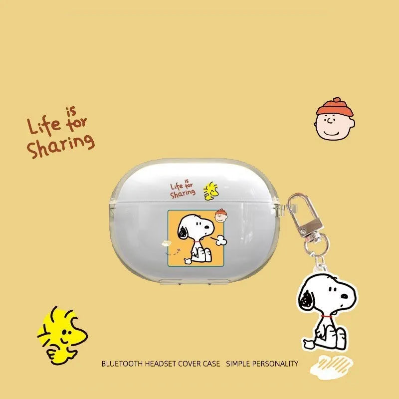 Cute Cartoon Role Earphone Protective Case for Redmi Buds 4 Pro Soft Clear Headphone Protect Cover Redmi Buds4 Pro with Pendant