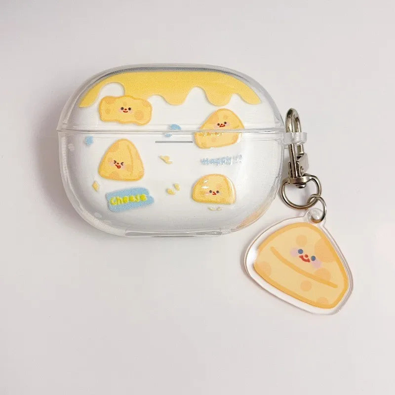 Cute Cartoon Role Earphone Protective Case for Redmi Buds 4 Pro Soft Clear Headphone Protect Cover Redmi Buds4 Pro with Pendant