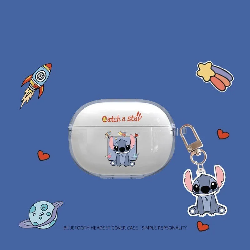 Cute Cartoon Role Earphone Protective Case for Redmi Buds 4 Pro Soft Clear Headphone Protect Cover Redmi Buds4 Pro with Pendant