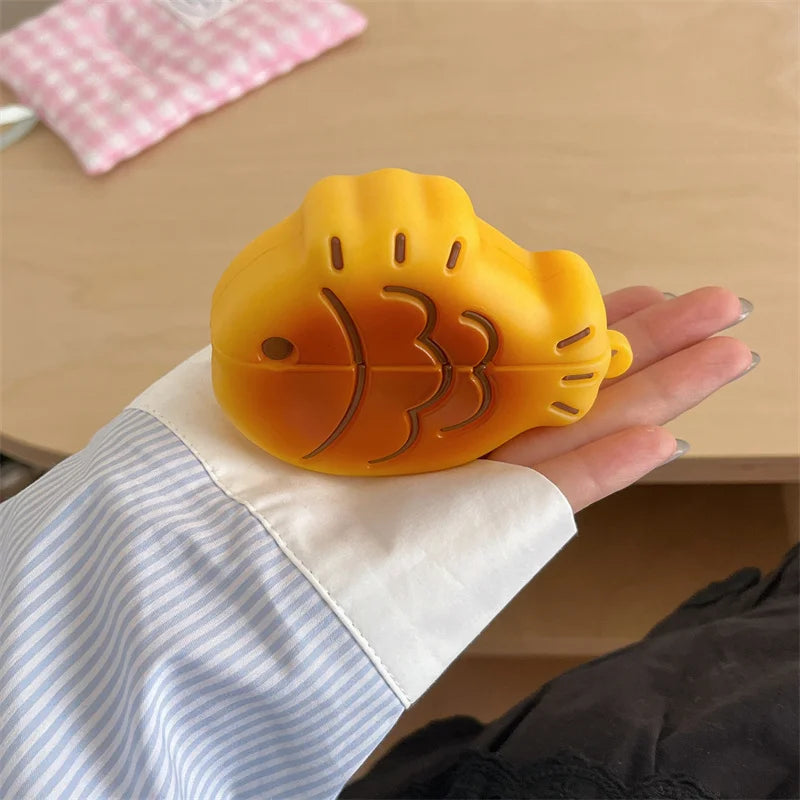 3D Snapper Burnt AirPods 4 Earphone Cover Suitable For iPhone 2 Bluetooth Earphone Case AirPods 3 Silicone Case AirPods Spro2