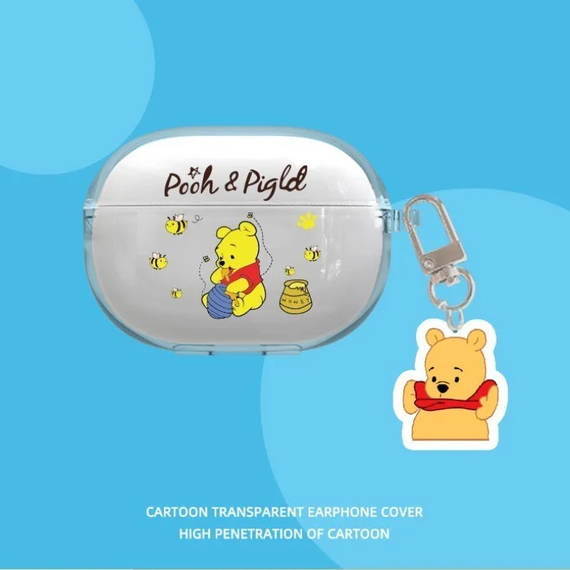 Cute Cartoon Role Earphone Protective Case for Redmi Buds 4 Pro Soft Clear Headphone Protect Cover Redmi Buds4 Pro with Pendant
